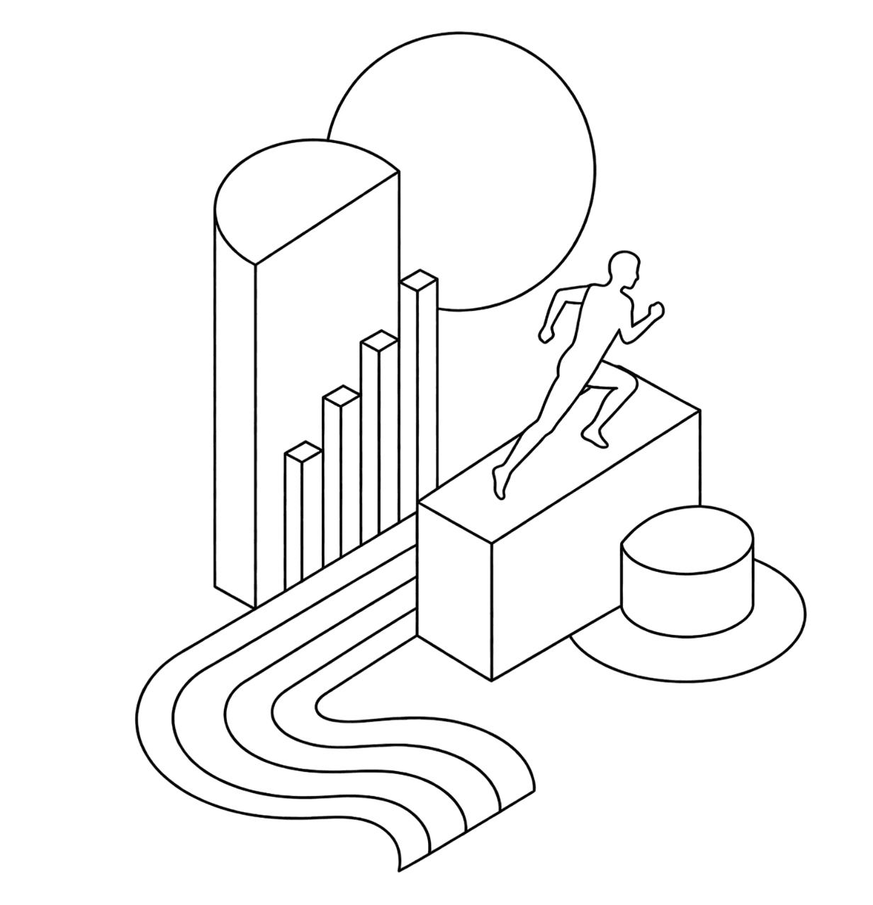 Representative growth runner illustration