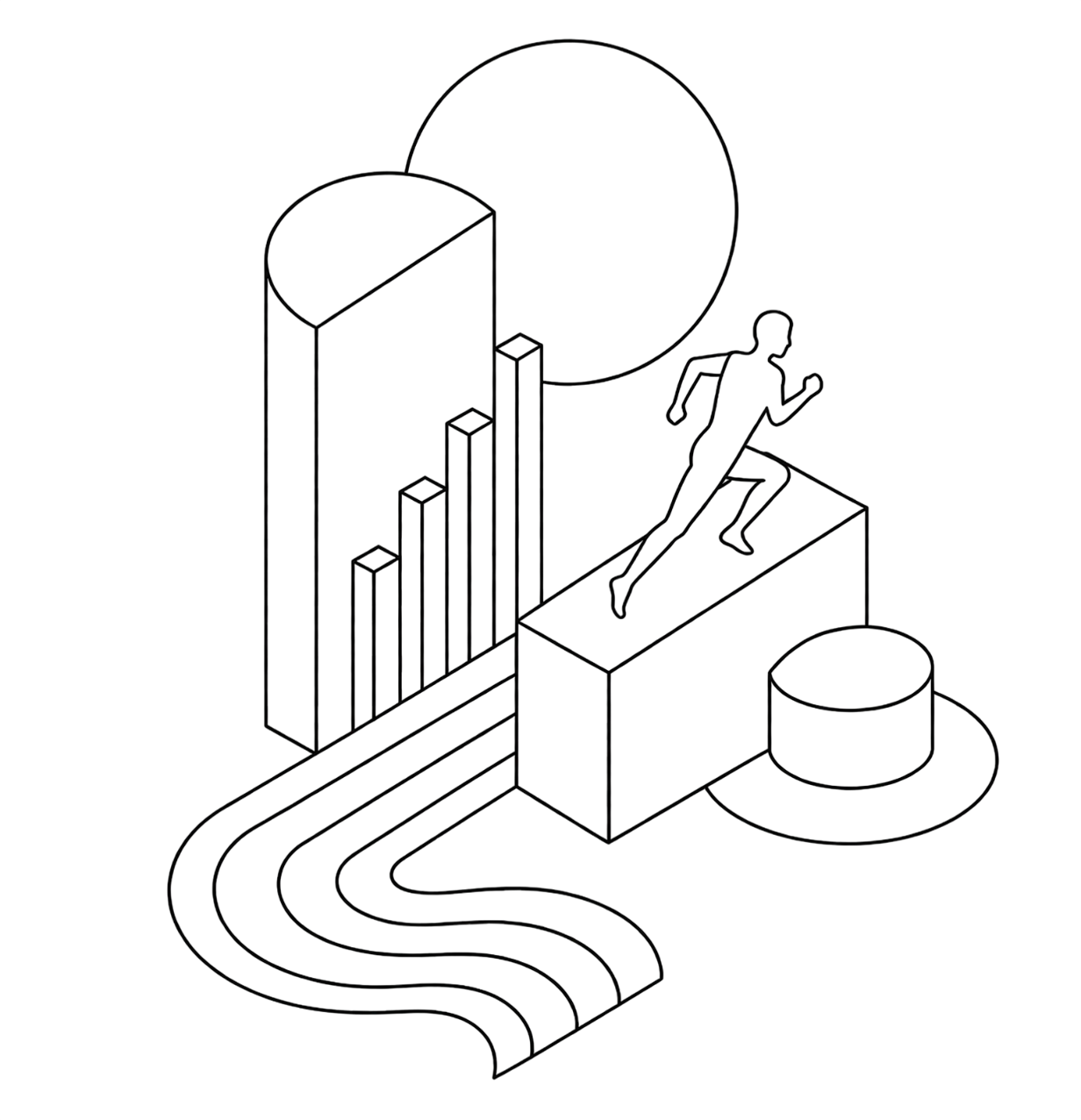Representative growth runner illustration